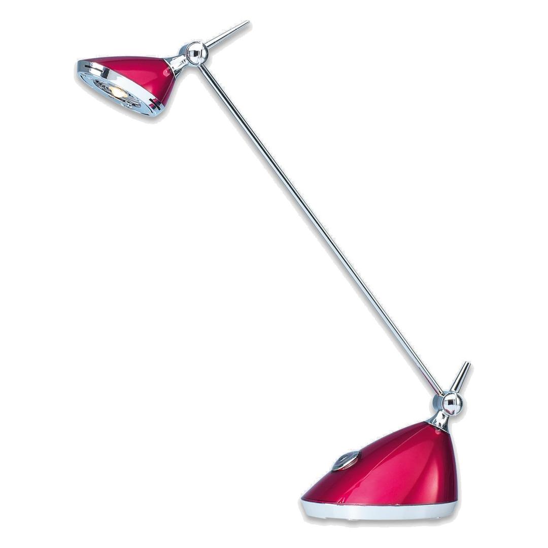 Lampe de bureau LED, finition brillante Rio framboise HANSA - Lampe de bureau Hansa Rio framboise, vue d'ensemble