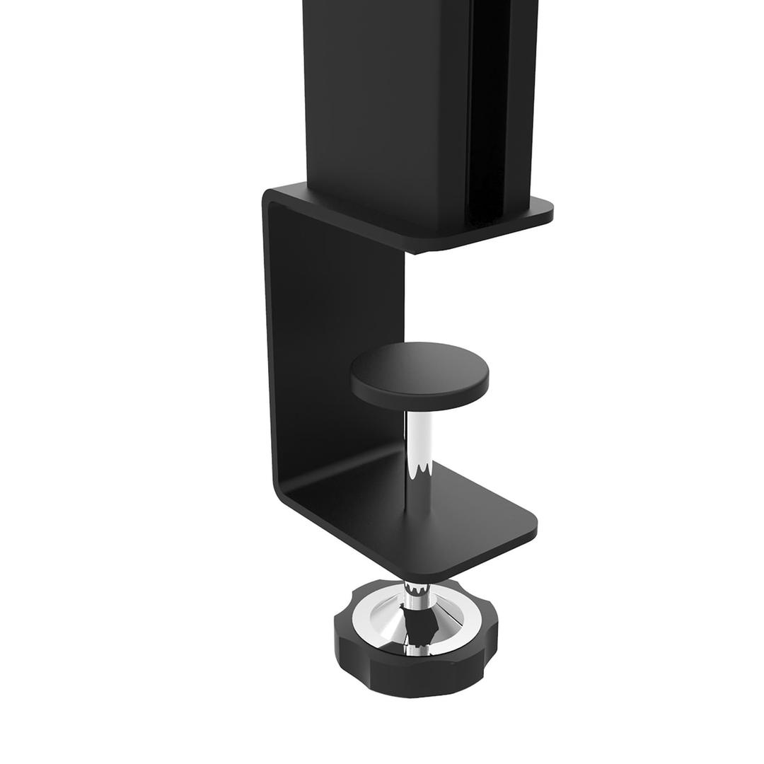 Lampe de bureau LED à pince, bras pivotant ZENITH UNILUX - Lampe de bureau LED à pince UNILUX ZENITH noir, pince de fixation, détail