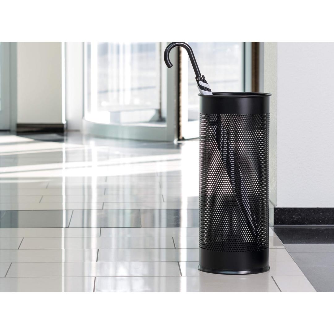 Porte-parapluies rond, 28,5 litres rond ajouré noir DURABLE - Porte-parapluies rond DURABLE rond ajouré noir, dans un hall