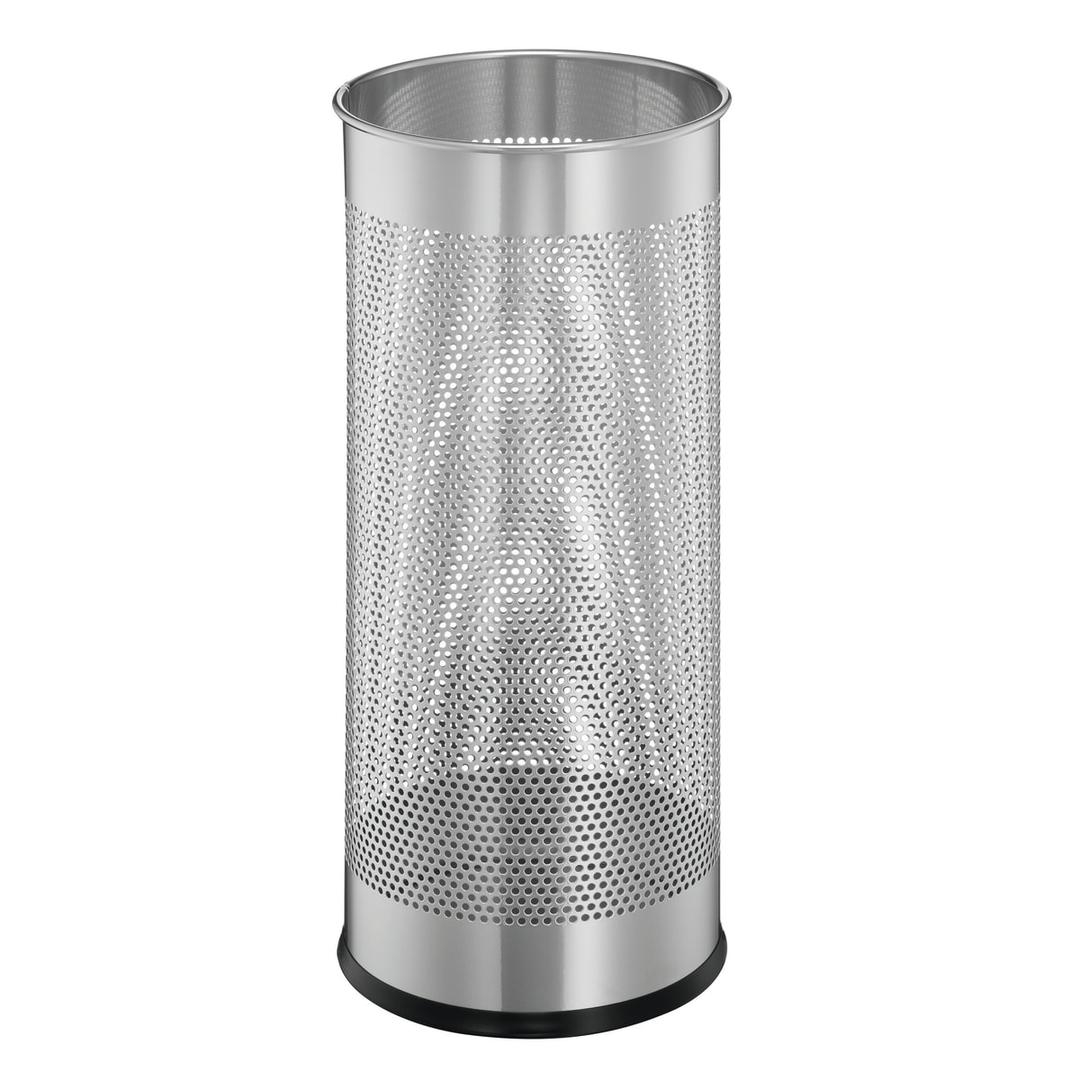 Porte-parapluies rond, 28,5 litres rond ajouré argent métallisé DURABLE - Porte-parapluies rond DURABLE rond ajouré argent métallisé, vue d'ensemble
