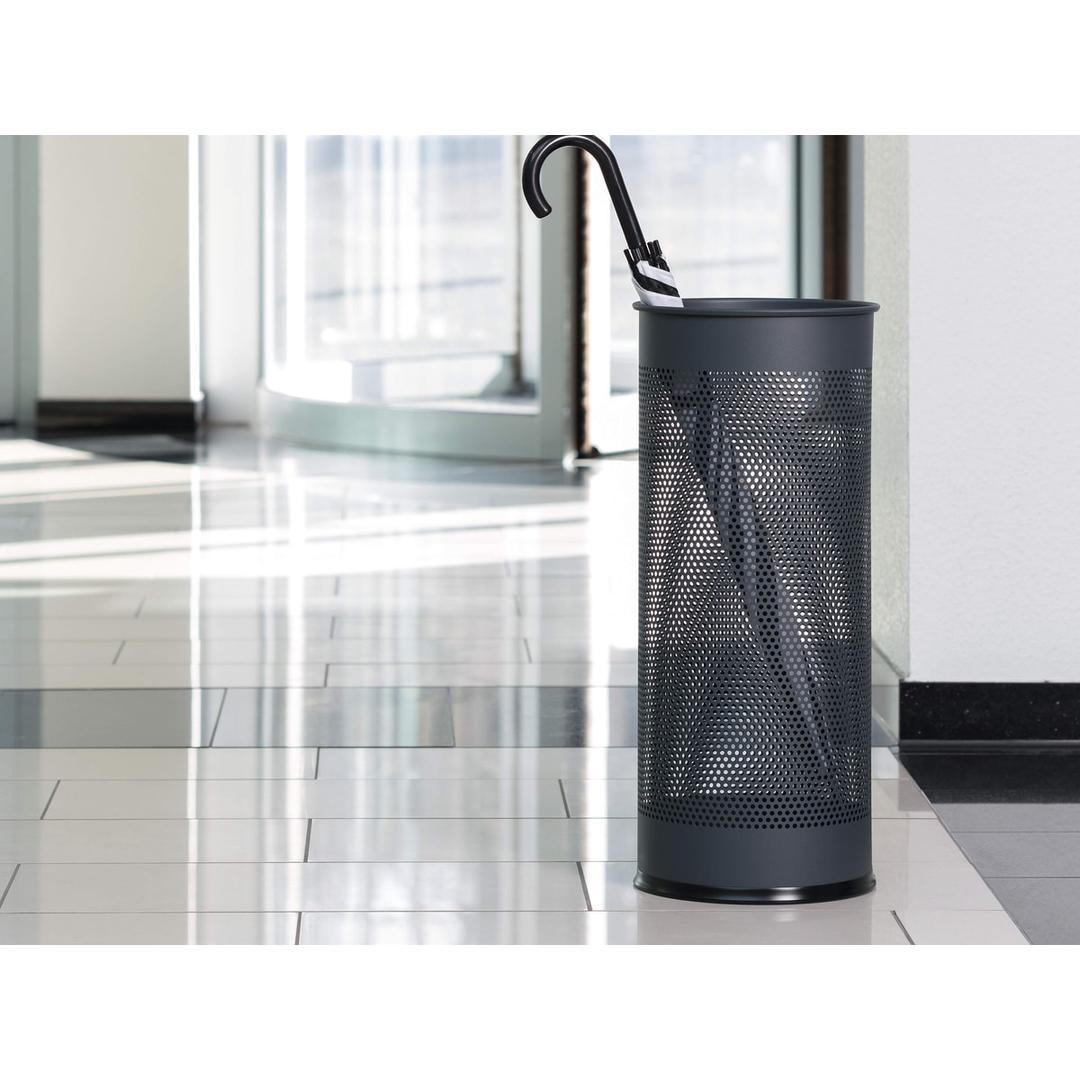 Porte-parapluies rond, 28,5 litres rond ajouré anthracite DURABLE - Porte-parapluies rond DURABLE rond ajouré anthracite, dans un hall