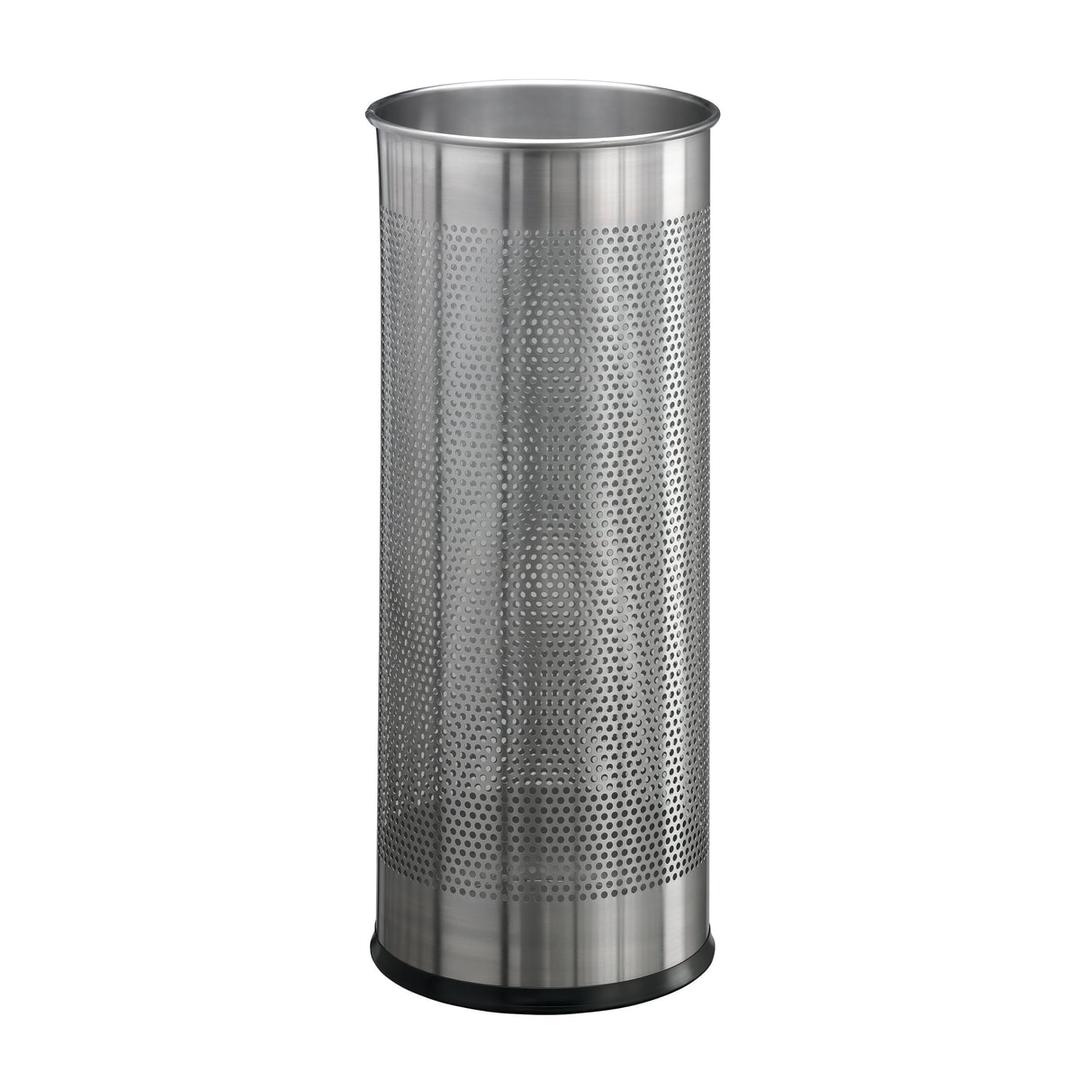 Porte-parapluies rond en inox, 28,5 litres rond ajouré inox DURABLE - Porte-parapluies rond en inox DURABLE rond ajouré inox, vue d'ensemble