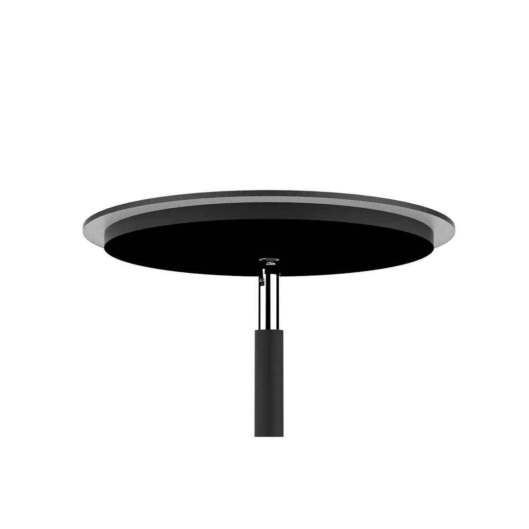 Lampadaire LED à éclairage indirect, vasque inclinable LEDDY UNILUX - Lampadaire LED à éclairage indirect UNILUX LEDDY noir, vasque en verre dépoli, détail