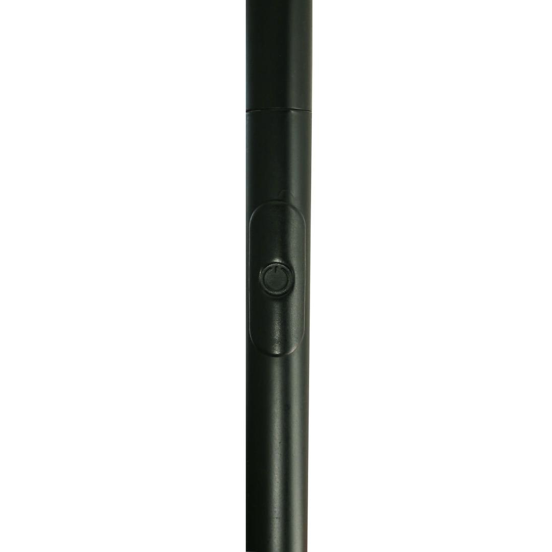 Lampadaire LED à éclairage indirect, vasque inclinable LEDDY UNILUX - Lampadaire LED à éclairage indirect UNILUX LEDDY noir, variateur sur le mât, détail