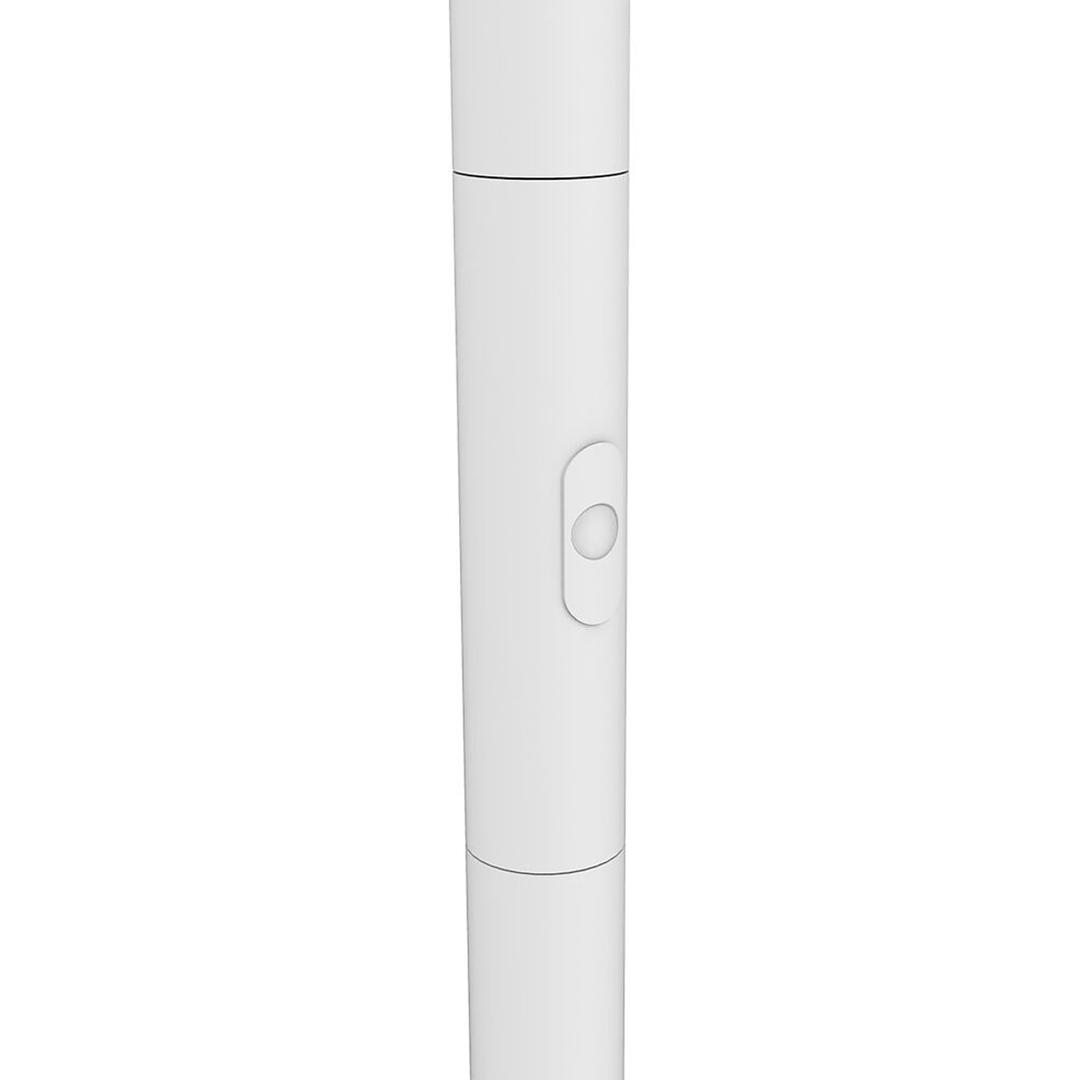 Lampadaire LED à éclairage indirect, acier et bambou BALY BAMBOO UNILUX - Lampadaire LED à éclairage indirect UNILUX BALY BAMBOO blanc et bambou, variateur sur le mât, détail