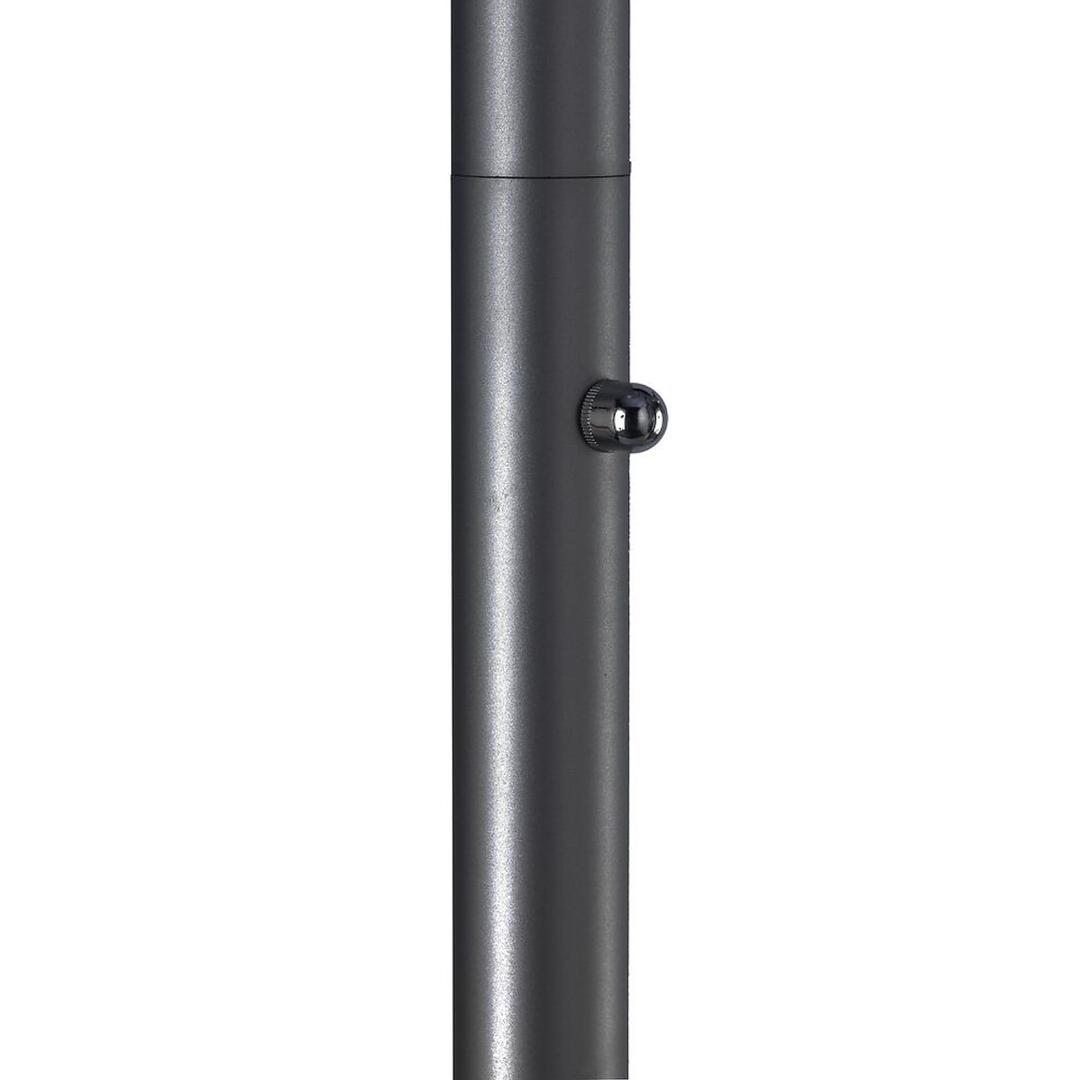Lampadaire LED à éclairage indirect, mât droit DELY 2.0 UNILUX - Lampadaire LED à éclairage indirect UNILUX DELY 2.0 noir, variateur sur le mât, détail