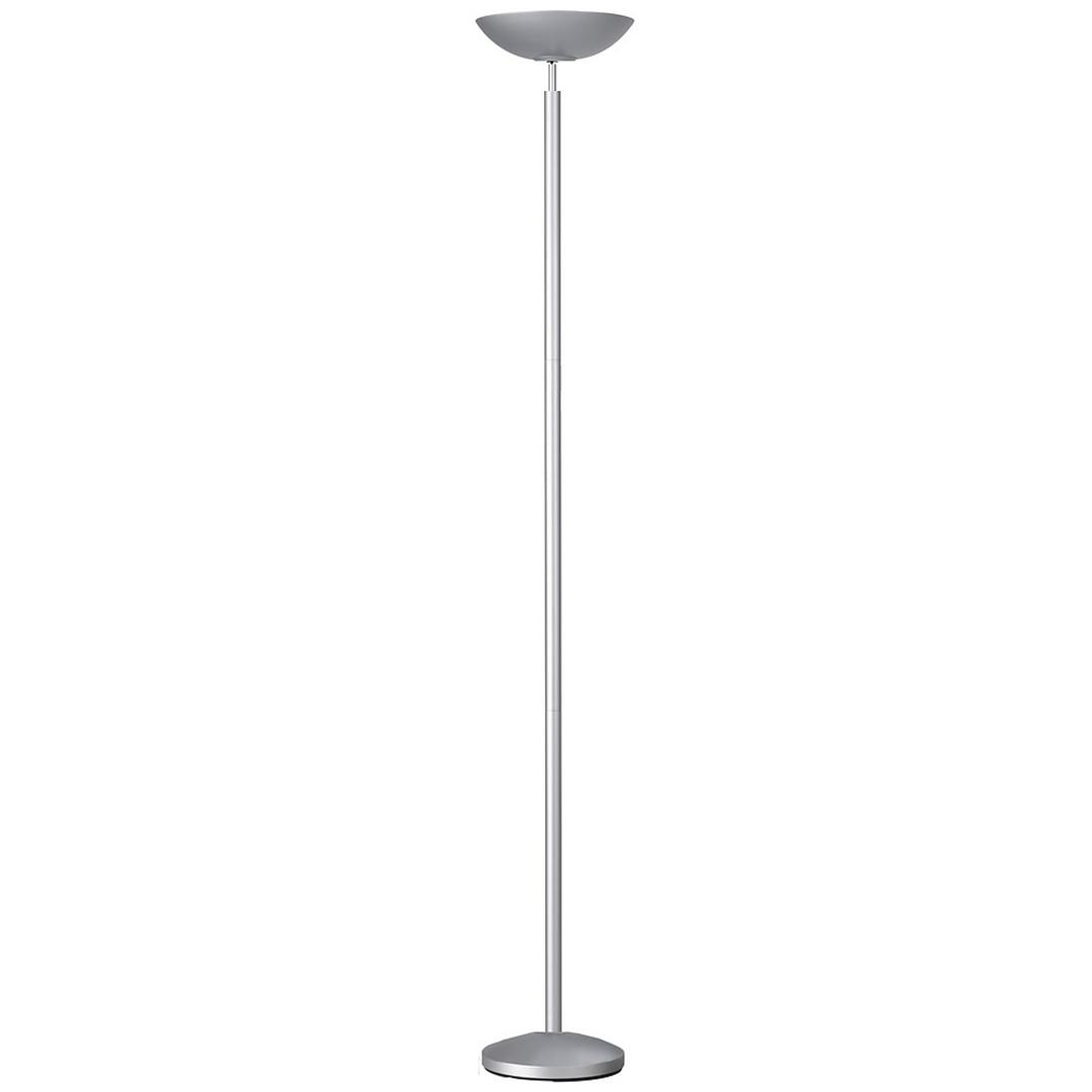 Lampadaire LED à éclairage indirect, mât droit DELY 2.0 UNILUX - Lampadaire LED à éclairage indirect UNILUX DELY 2.0 gris métal, vue d'ensemble
