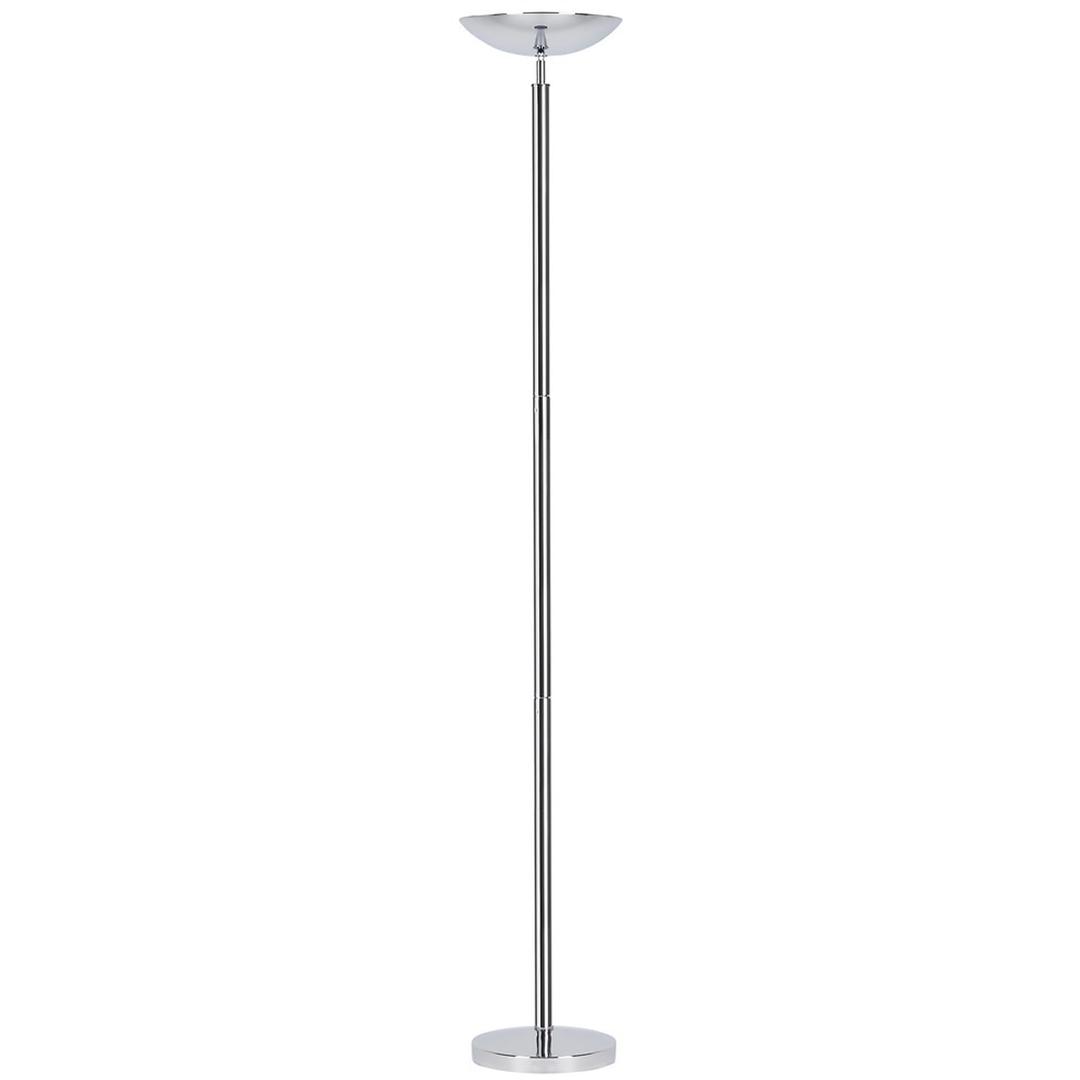 Lampadaire LED à éclairage indirect, mât droit DELY 2.0 UNILUX - Lampadaire LED à éclairage indirect UNILUX DELY 2.0 chrome, vue d'ensemble
