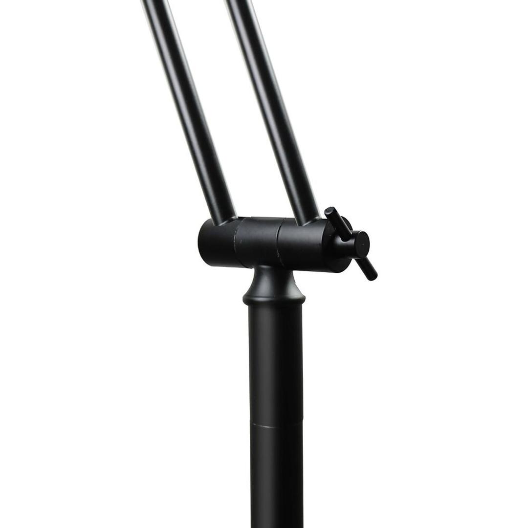 Lampadaire LED à éclairage indirect, mât articulé DELY 2.0 articulé UNILUX - Lampadaire LED à éclairage indirect UNILUX DELY 2.0 articulé noir, articulation du mât, détail