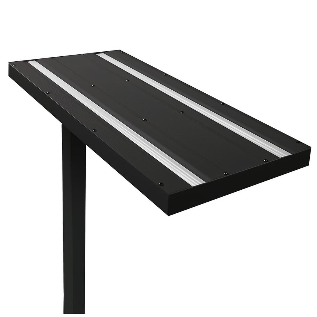 Lampadaire LED, 50 % direct et 50 % indirect VERSUS UNILUX - Lampadaire LED UNILUX VERSUS noir, tête, vue de dessous