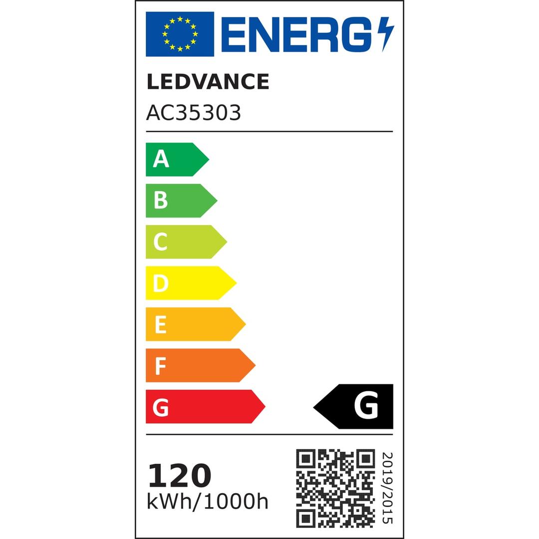 Lampadaire halogène dimmable, éclairage indirect sky argent MAUL - Étiquette énergie de l'ampoule halogène fournie, classe G, Lampadaire halogène dimmable MAULsky argent