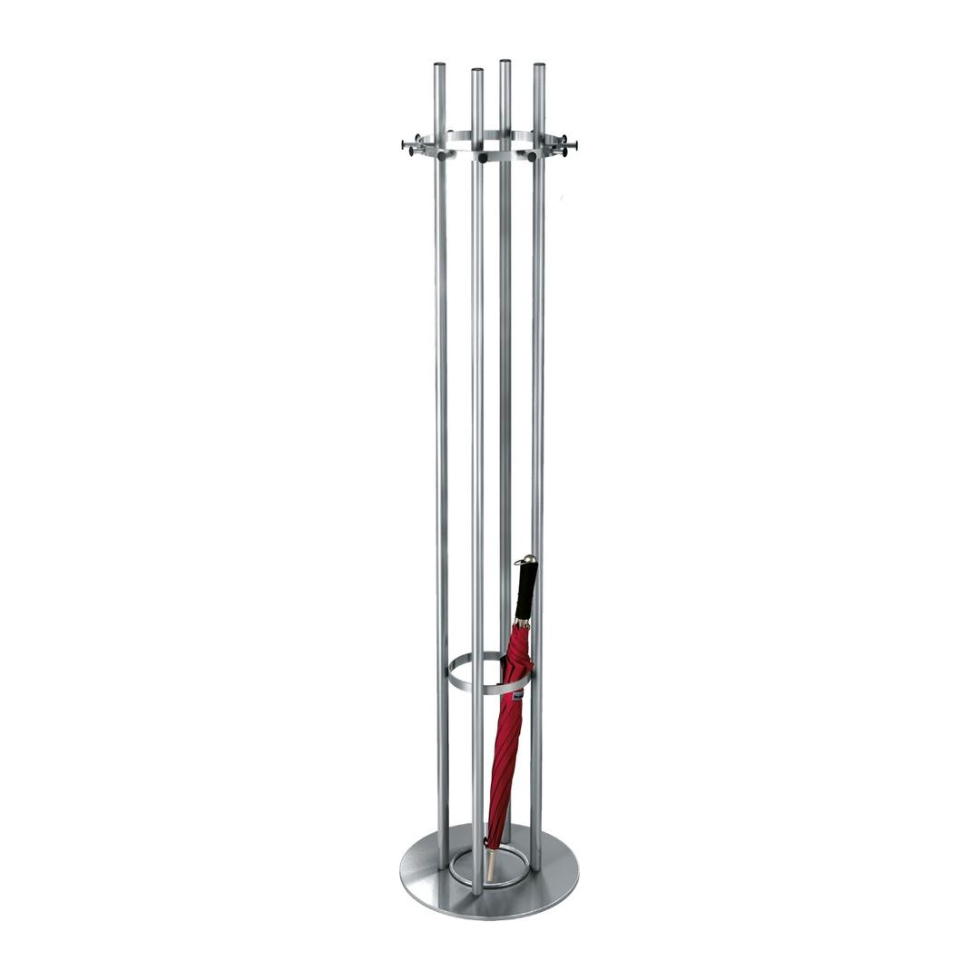 Portemanteau sur pied en inox, 12 crochets Aristo KERKMANN - Portemanteau sur pied en inox kerkmann Aristo, vue d'ensemble