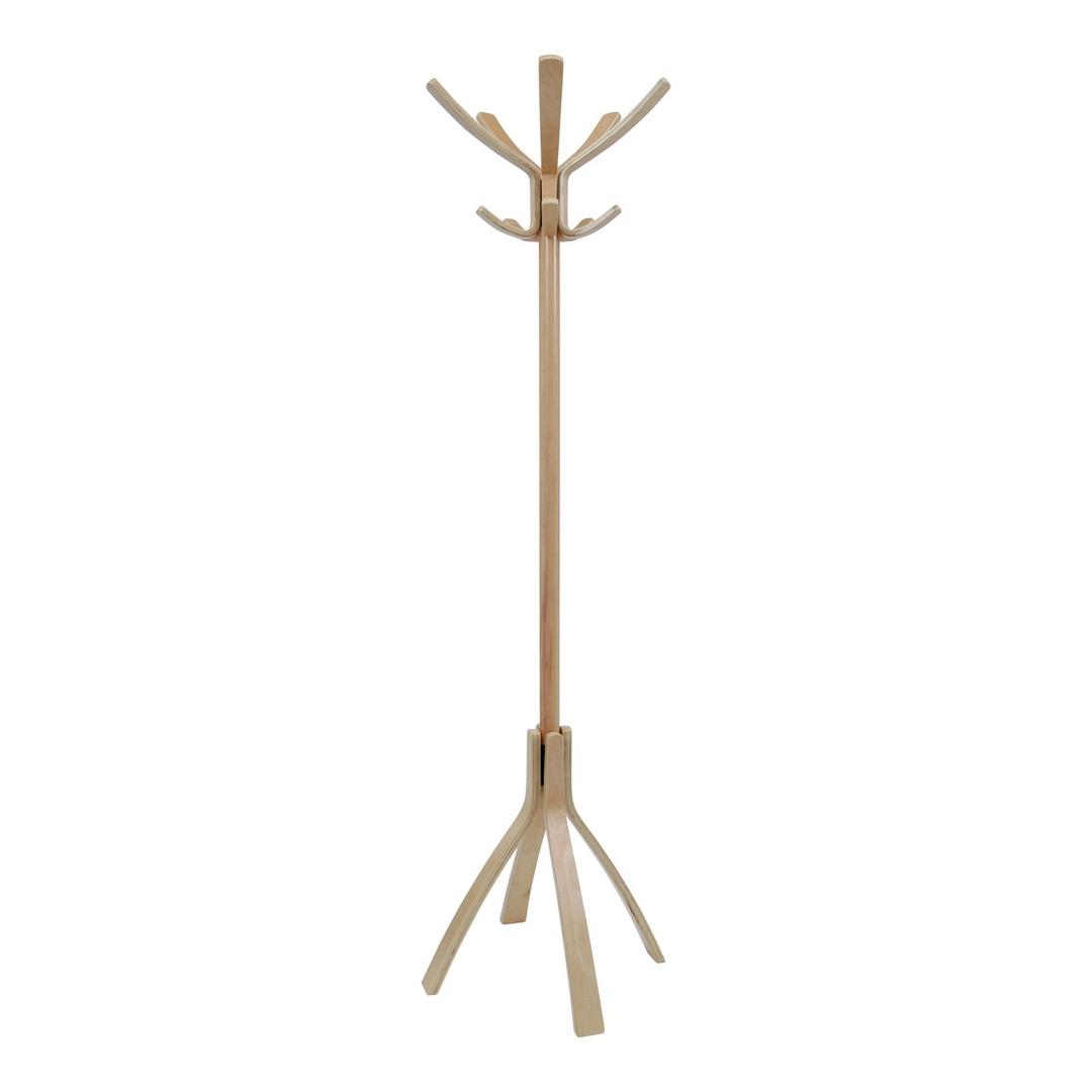 Portemanteau sur pied tout bois, 10 patères CAFE ALBA - Portemanteau sur pied tout bois ALBA CAFE hêtre, vue d'ensemble