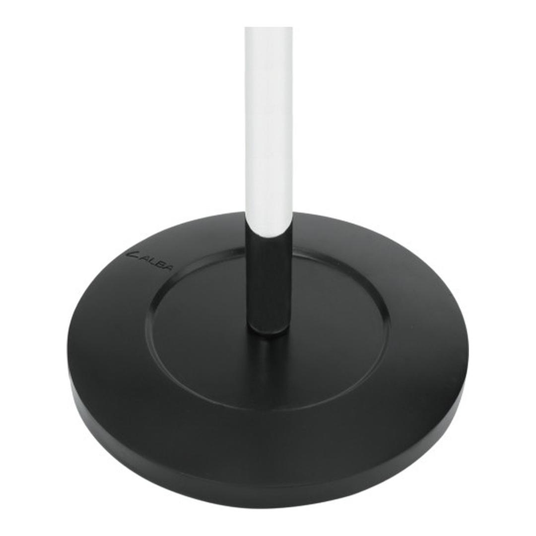 Portemanteau sur pied chromé, 6 doubles patères CHROMY ALBA - Portemanteau sur pied chromé ALBA CHROMY, base lestée, détail