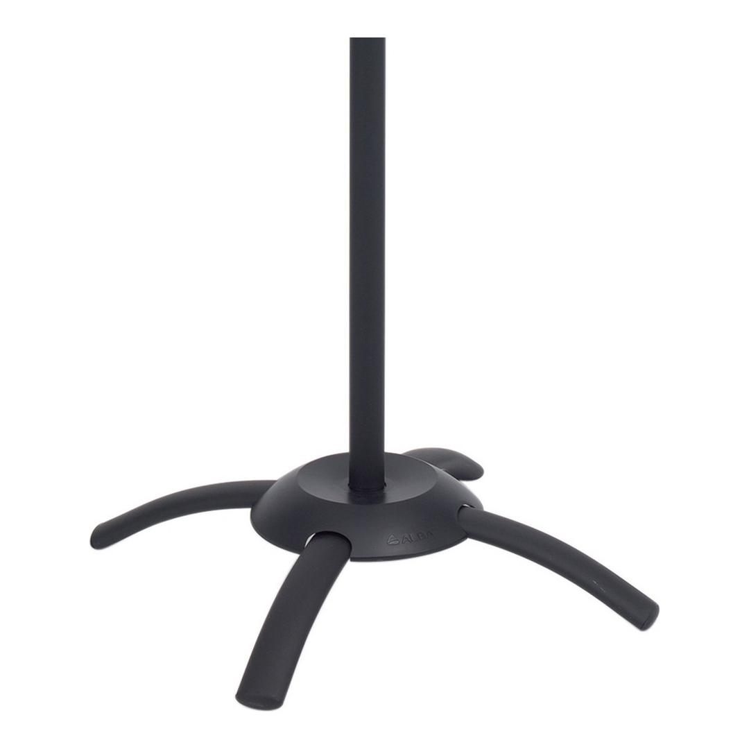 Portemanteau perroquet, 5 doubles patères CLEO ALBA - Portemanteau perroquet ALBA CLEO noir, base en croix, détail