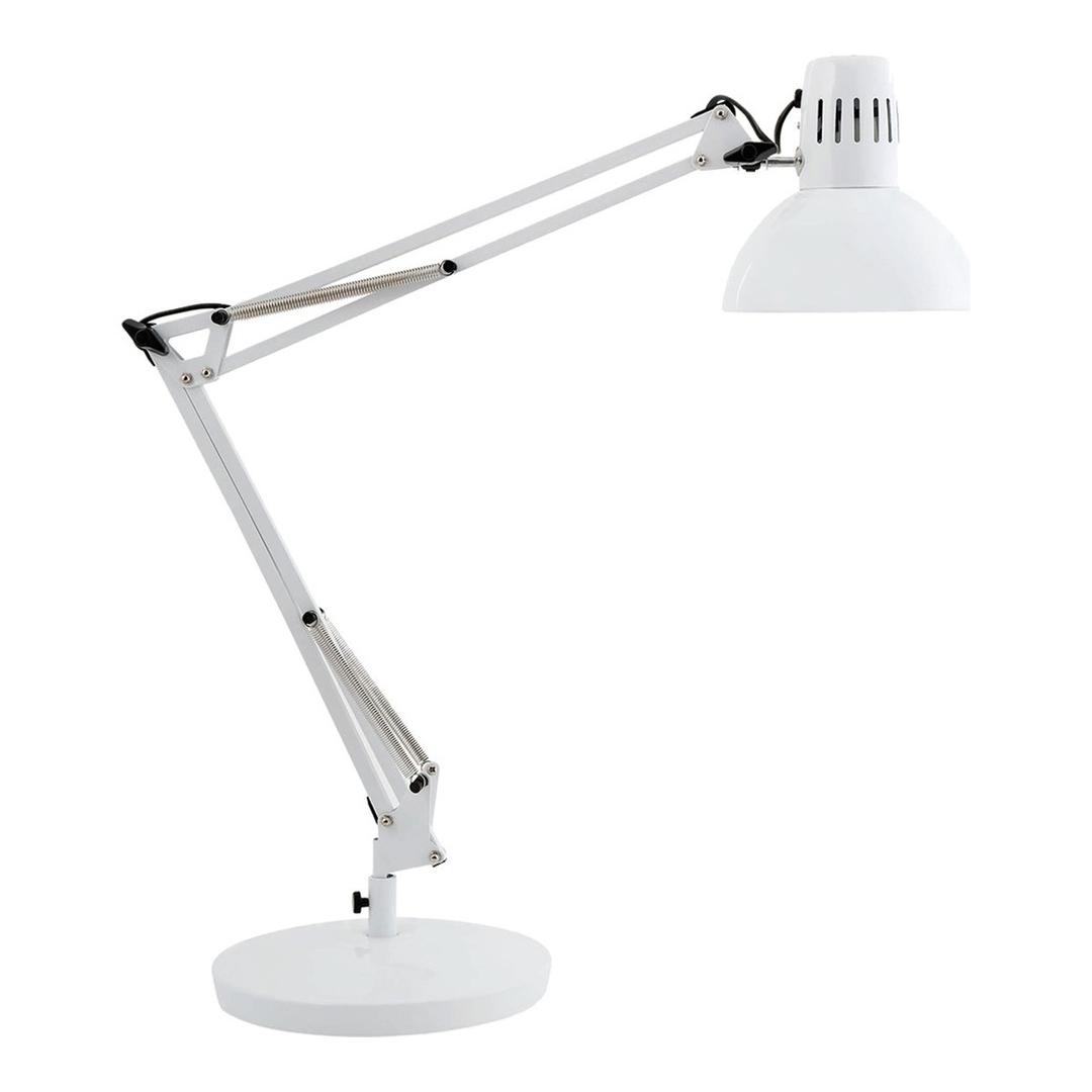 Lampe architecte sans ampoule, socle et pince ARCHI ALBA - Lampe architecte sans ampoule ALBA ARCHI blanc, vue d'ensemble