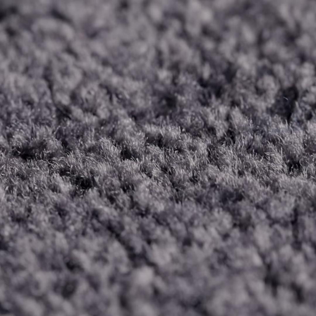 Tapis anti-salissure d'intérieur, lavable EAZYCARE COLOR gris 60 × 90 cm - Tapis anti-salissure miltex EAZYCARE COLOR gris 60 × 90 cm, velours en polyamide en gros plan