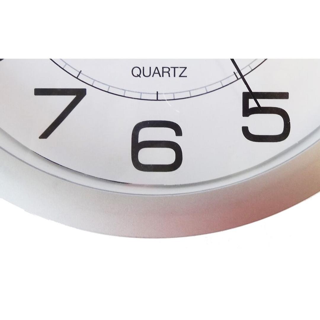 Horloge murale aimantée, Ø 22 cm ATTRACTION gris métal UNILUX - Horloge murale aimantée UNILUX ATTRACTION gris métal, détail du cadran