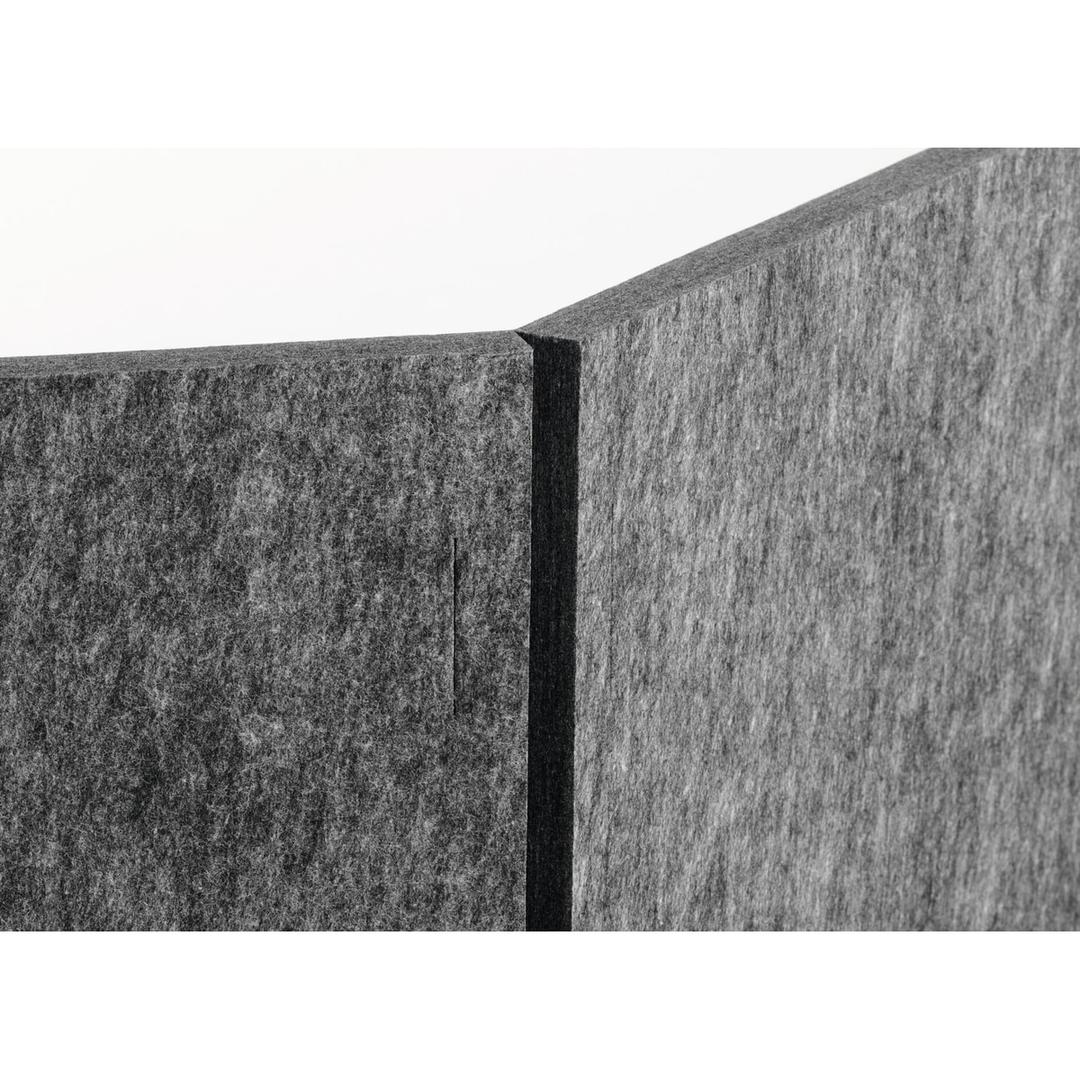 Écran de bureau acoustique, 120 x 50 cm EFFECT 120 DURABLE - Écran de bureau acoustique DURABLE EFFECT 120, pliure entre les deux segments