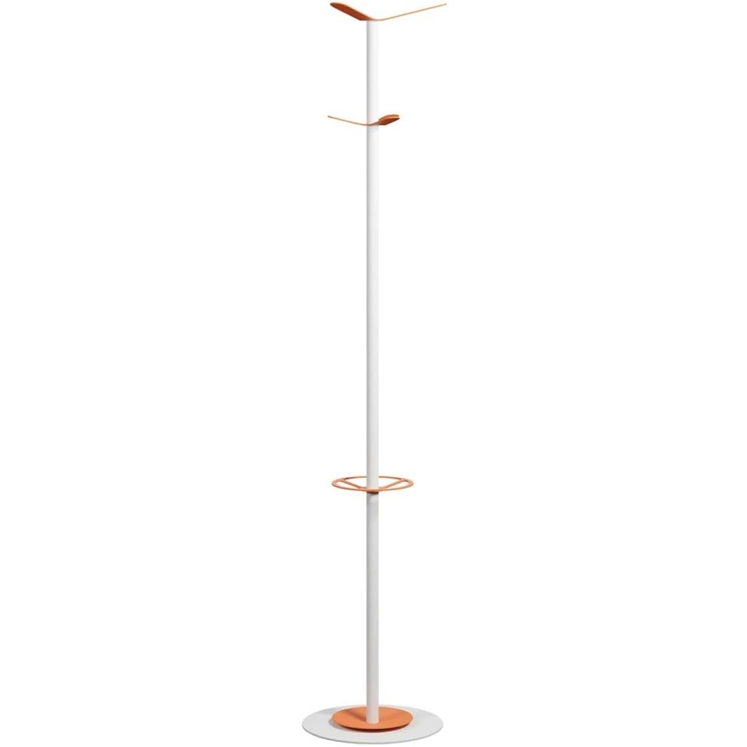 Portemanteau sur pied, 6 crochets COLOR RANGE PAPERFLOW - Portemanteau sur pied PAPERFLOW COLOR RANGE blanc et orange, vue d'ensemble