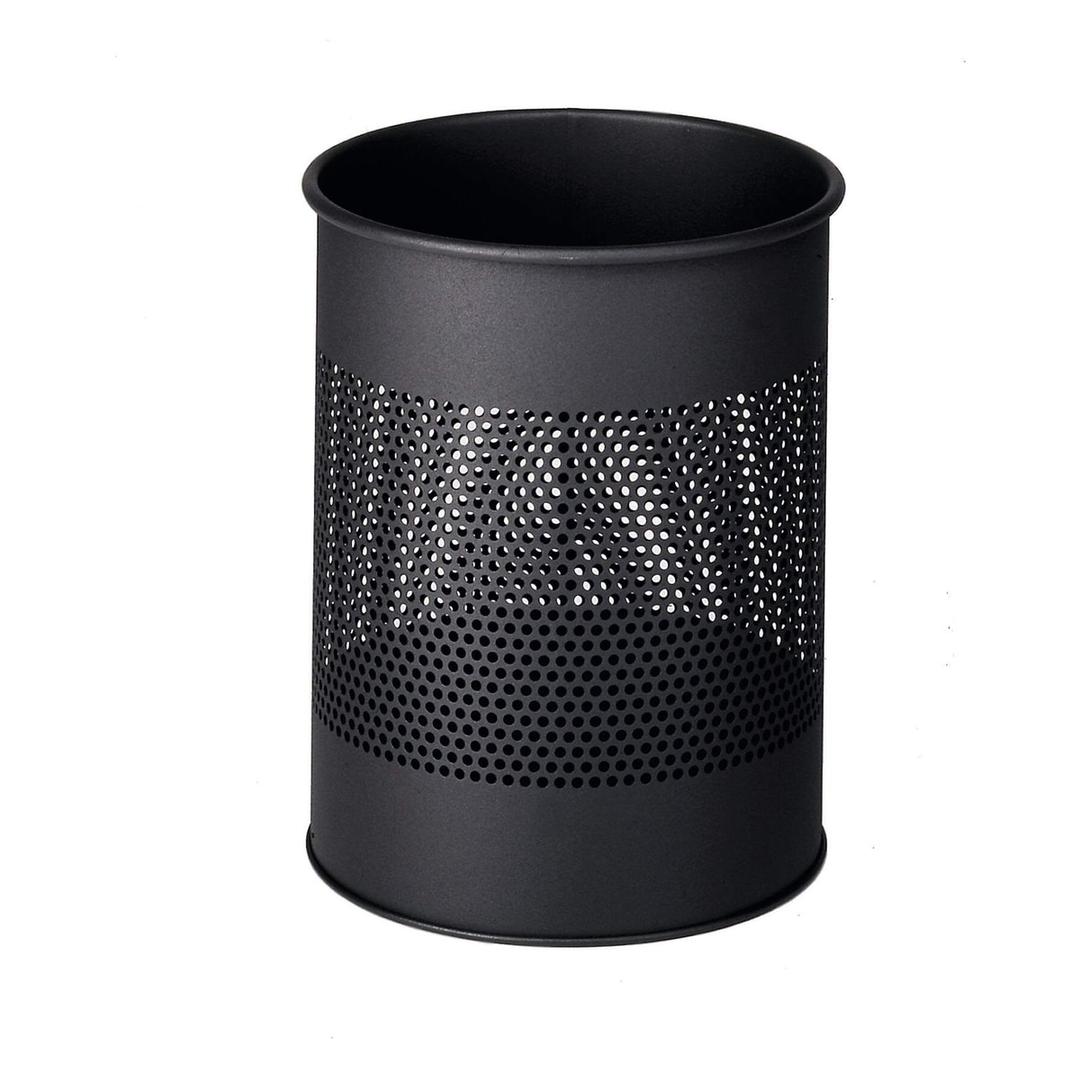 Corbeille à papier, acier peint époxy ajourée 15 litres DURABLE - Corbeille à papier DURABLE ajourée 15 litres anthracite, vue d'ensemble