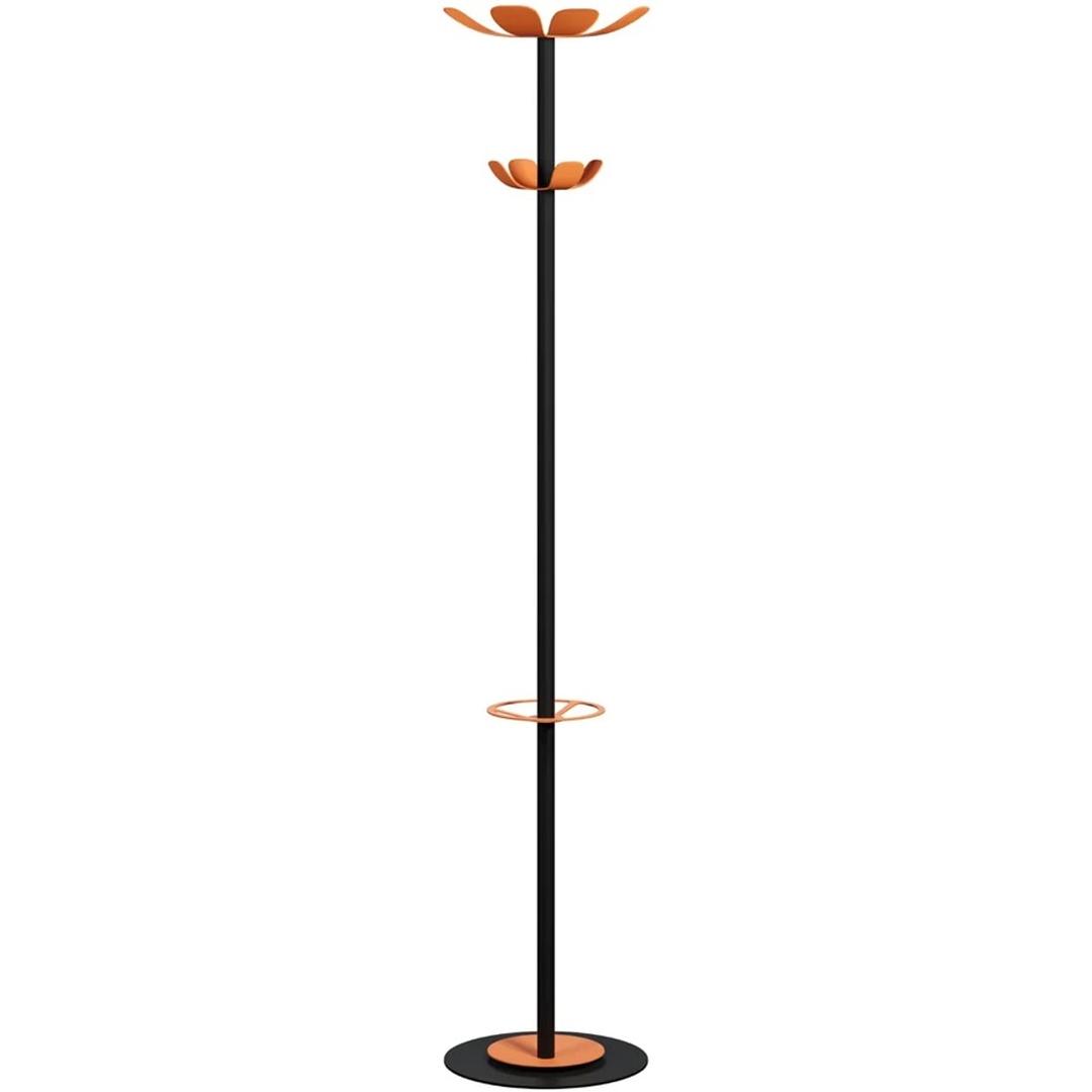 Portemanteau sur pied, 8 crochets COLOR RANGE PAPERFLOW - Portemanteau sur pied PAPERFLOW COLOR RANGE noir et orange, vue d'ensemble