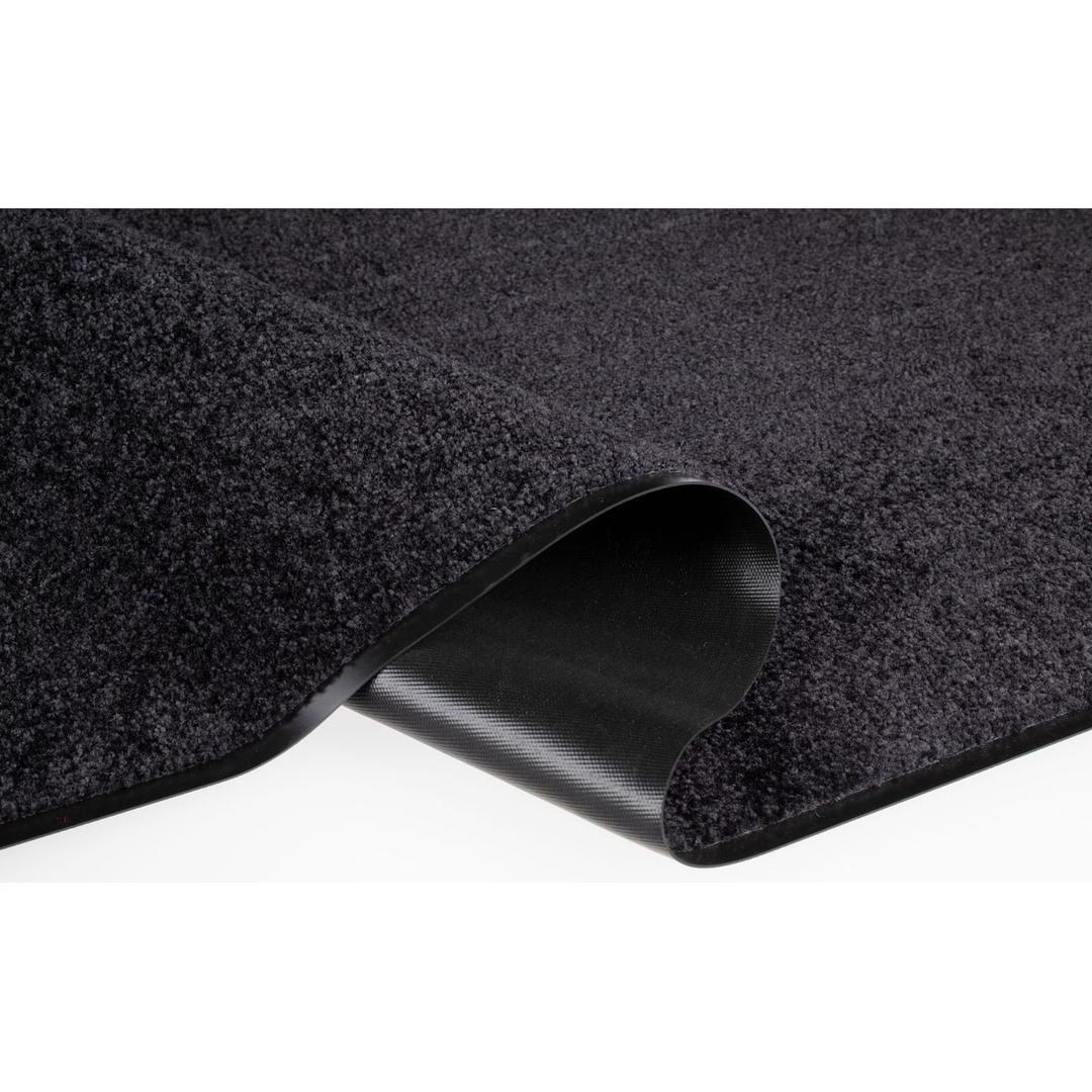 Tapis anti-salissure d'intérieur, lavable EAZYCARE COLOR noir 120 × 180 cm MILTEX - Tapis anti-salissure miltex EAZYCARE COLOR noir 120 × 180 cm, coin replié, dos en vinyle