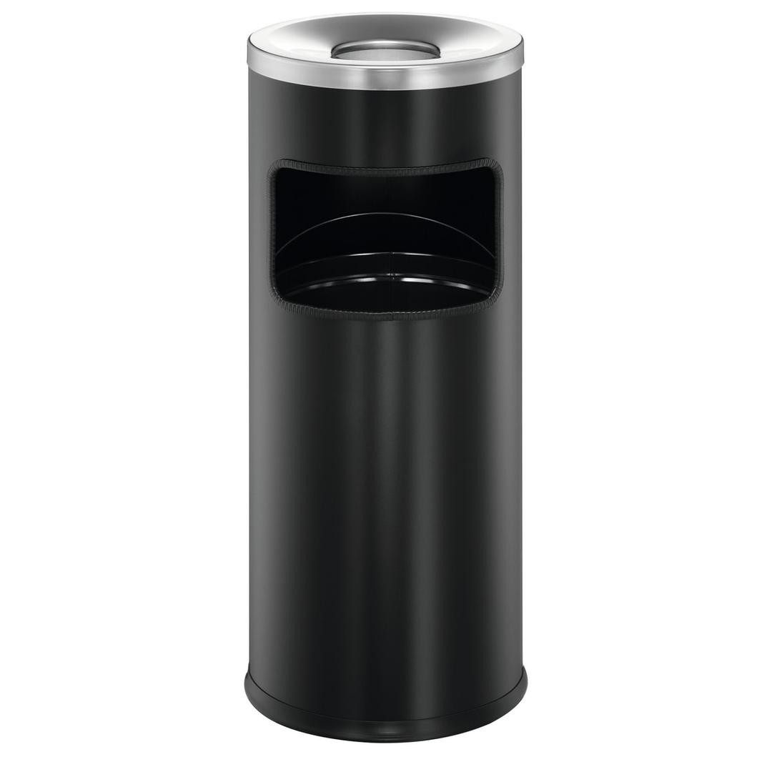 Cendrier-poubelle à couvercle étouffoir, 17 litres SAFE noir DURABLE - Cendrier-poubelle à couvercle étouffoir DURABLE SAFE noir, vue d'ensemble