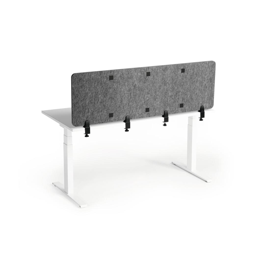 Écran de bureau acoustique, 160 x 50 cm EFFECT 160 DURABLE - Écran de bureau acoustique DURABLE EFFECT 160, fixé par pinces au bord du bureau