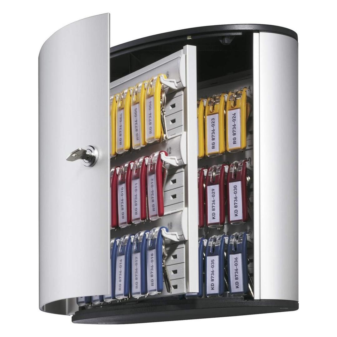 Armoire à clés murale, 36 clés KEY BOX 36 DURABLE - Armoire à clés murale DURABLE KEY BOX 36, intérieur avec les KEY CLIP