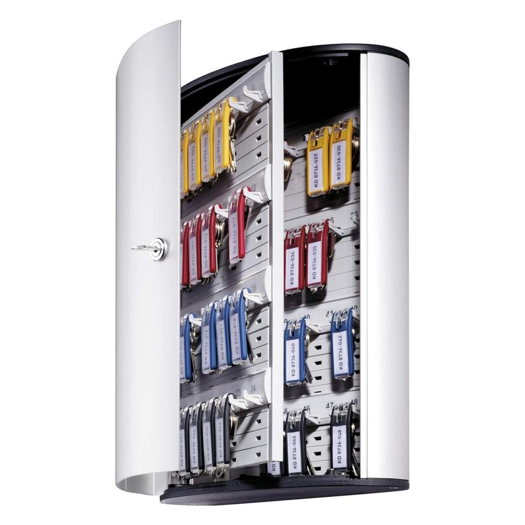 Armoire à clés murale, 48 clés KEY BOX 48 DURABLE - Armoire à clés murale DURABLE KEY BOX 48, porte ouverte