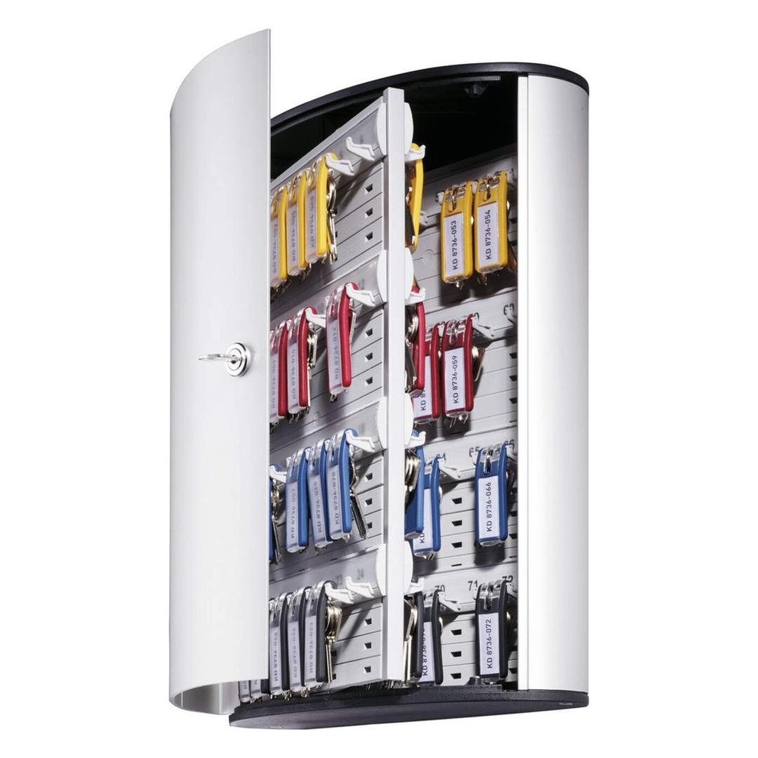 Armoire à clés murale, 72 clés KEY BOX 72 DURABLE - Armoire à clés murale DURABLE KEY BOX 72, porte ouverte