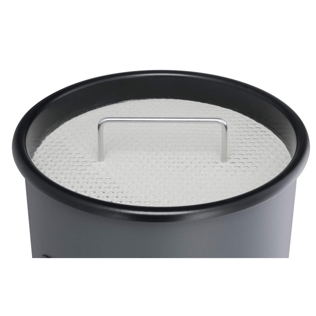 Cendrier-poubelle avec sable, 17 litres rond anthracite DURABLE - Cendrier-poubelle avec sable DURABLE rond anthracite, grille du cendrier