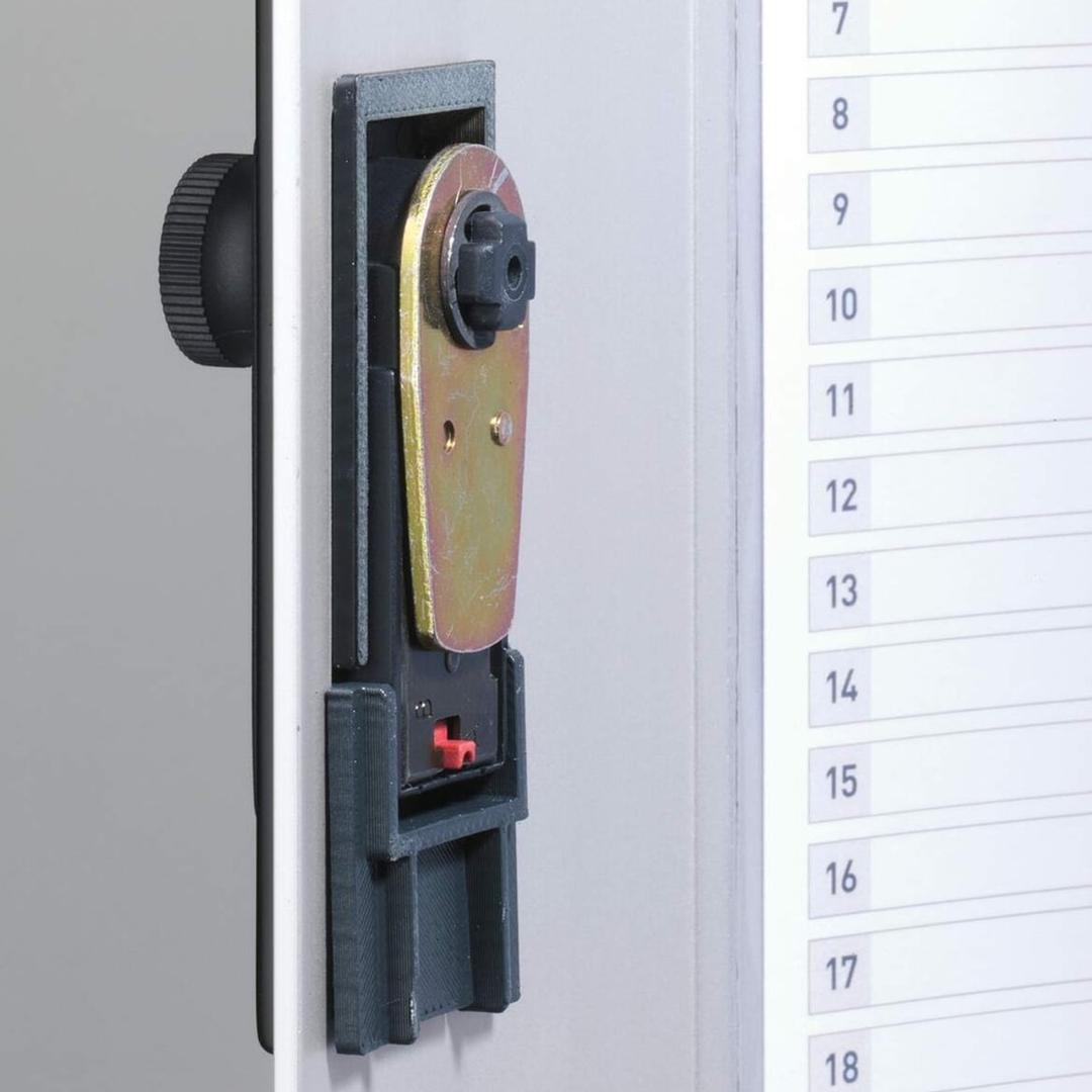 Armoire à clés murale à code, 72 clés KEY BOX CODE 72 DURABLE - Armoire à clés murale à code DURABLE KEY BOX CODE 72, intérieur de la serrure