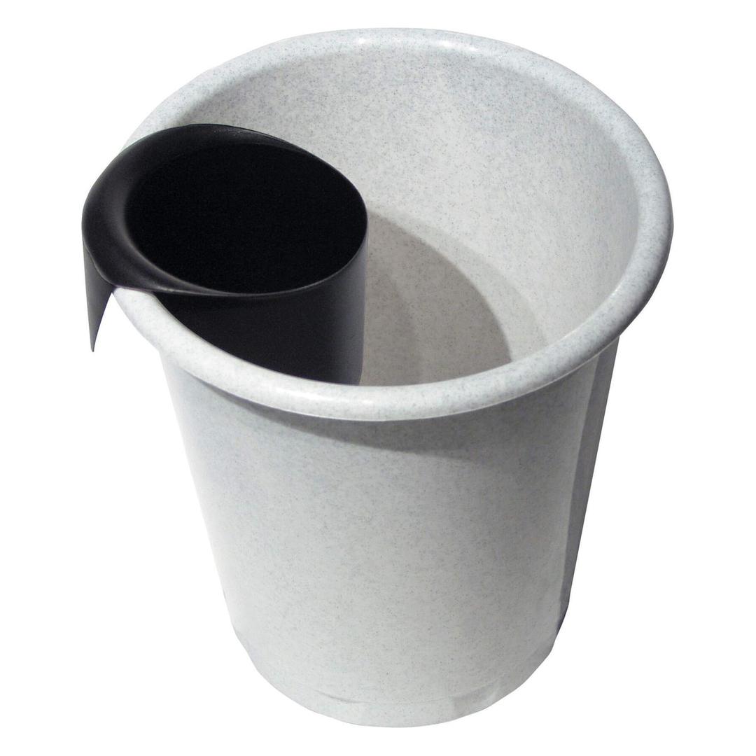 Mini-poubelle, à accrocher dans une corbeille DURABIN MINI DURABLE - Mini-poubelle DURABLE DURABIN MINI noire, accrochée dans une corbeille à papier
