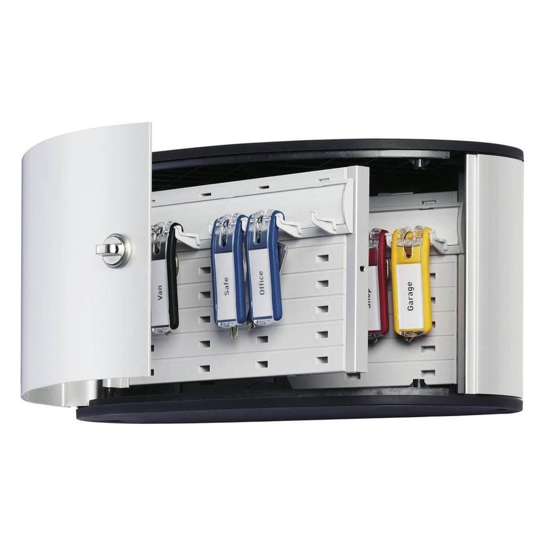 Armoire à clés murale, 12 clés KEY BOX 12 DURABLE - Armoire à clés murale DURABLE KEY BOX 12, porte ouverte