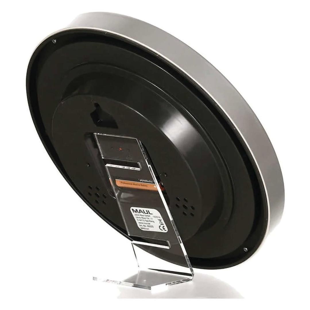 Horloge murale radio-pilotée, Ø 25 cm run radio argent MAUL - Horloge murale radio-pilotée MAUL run radio argent, dos de l'horloge