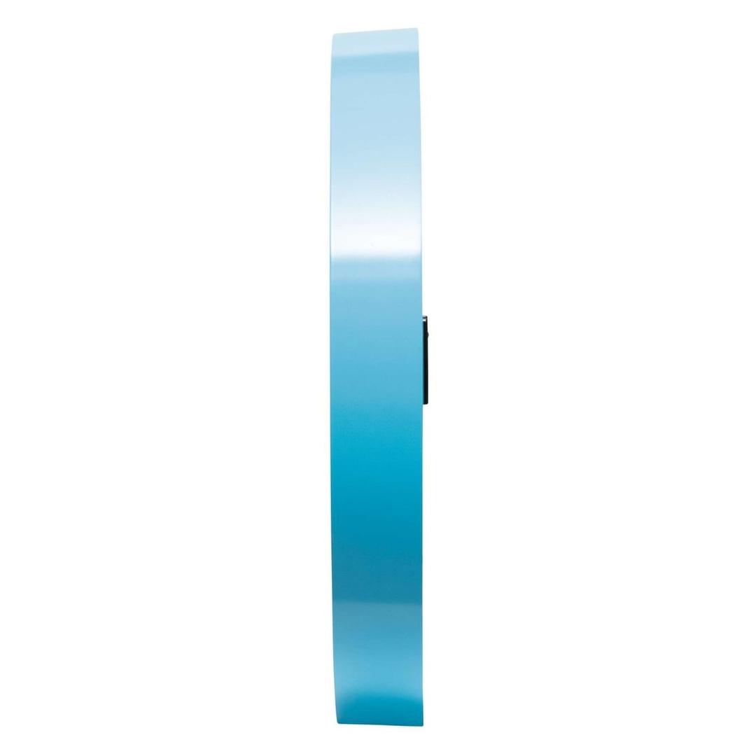 Horloge murale radio-pilotée, Ø 31 cm jump bleu clair MAUL - Horloge murale radio-pilotée MAUL jump bleu clair, profil