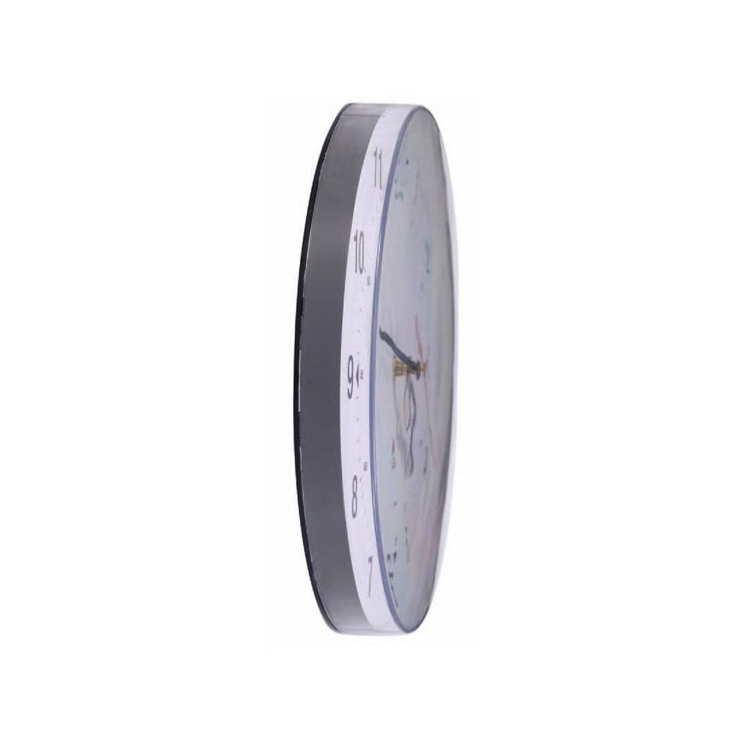 Horloge murale à quartz, Ø 25 cm HORCLAS noir ALBA - Horloge murale à quartz ALBA HORCLAS noir, profil
