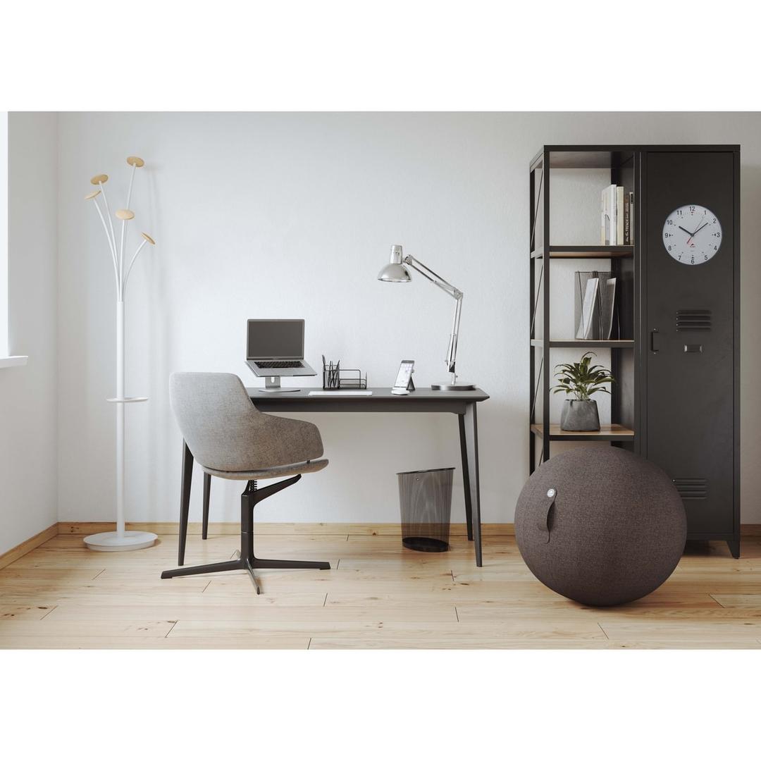 Horloge murale à quartz, Ø 25 cm HORCLAS noir ALBA - Horloge murale à quartz ALBA HORCLAS noir, en situation dans un bureau