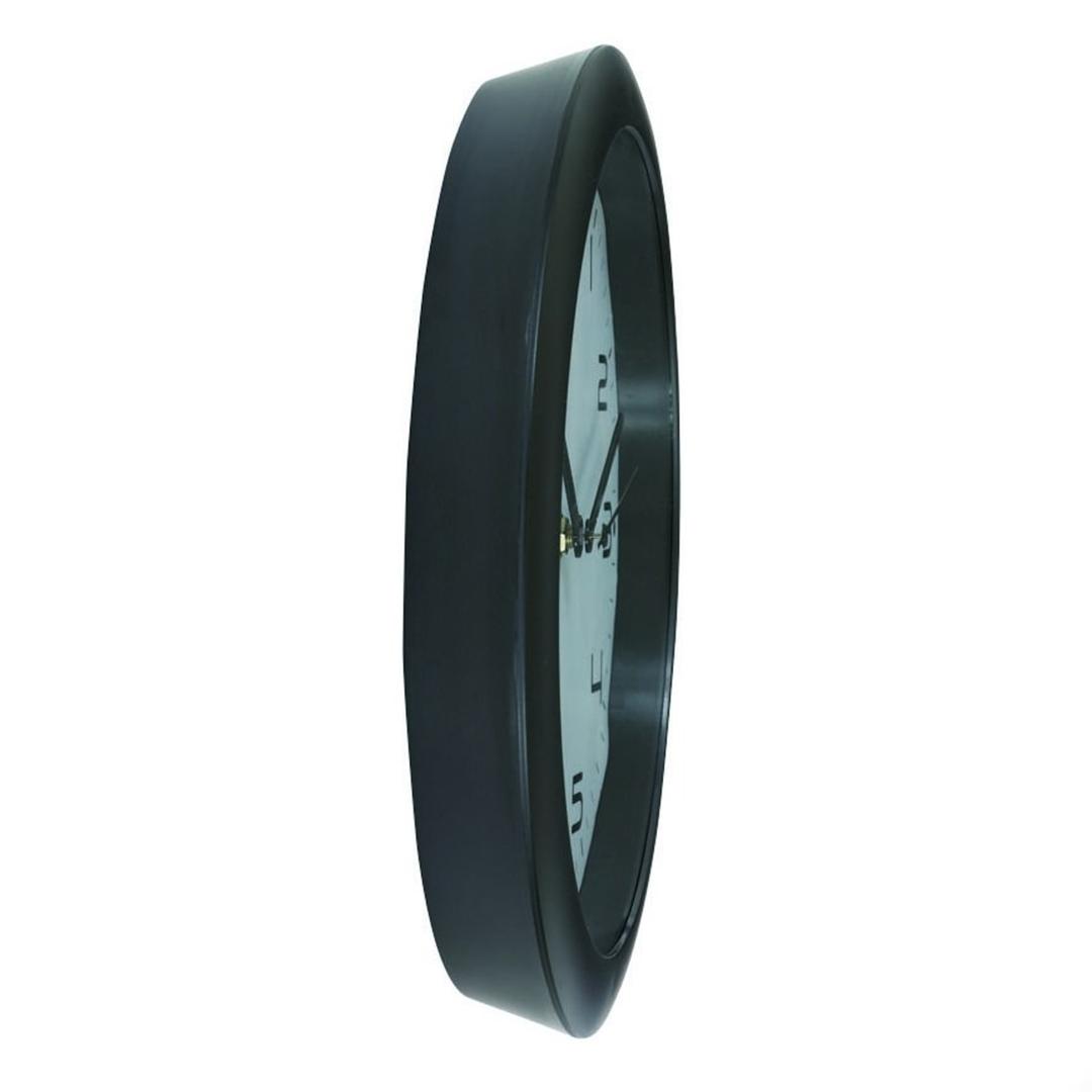 Horloge murale silencieuse, Ø 30 cm HORNEW noir ALBA - Horloge murale silencieuse ALBA HORNEW noir, profil