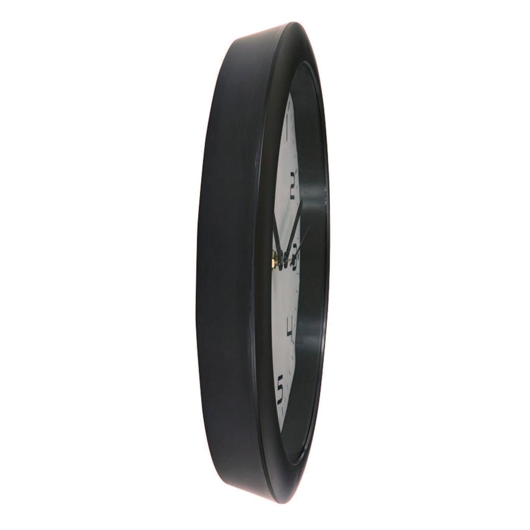 Horloge murale silencieuse, Ø 30 cm HORNEW noir ALBA - Horloge murale silencieuse ALBA HORNEW noir, profil