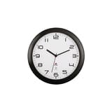 Horloge murale radio-pilotée silencieuse, Ø 30 cm HORNEWRC noir ALBA - Horloge murale radio-pilotée silencieuse ALBA HORNEWRC noir, vue d'ensemble