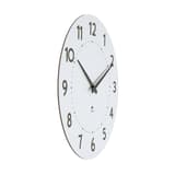 Grande horloge murale en bois silencieuse, Ø 55 cm HORMILENA 55 blanc ALBA - Grande horloge murale en bois silencieuse ALBA HORMILENA 55 blanc, profil