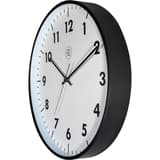 Grande horloge murale silencieuse, Ø 40,5 cm NXT New noir NEXTIME - Grande horloge murale silencieuse NeXtime NXT New noir, vue de biais