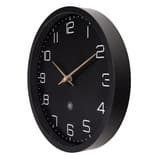 Horloge murale silencieuse papier et bioplastique, Ø 30 cm NXT Eco noir NEXTIME - Horloge murale silencieuse papier et bioplastique NeXtime NXT Eco noir, profil