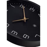 Horloge murale silencieuse papier et bioplastique, Ø 30 cm NXT Eco noir NEXTIME - Horloge murale silencieuse papier et bioplastique NeXtime NXT Eco noir, détail du cadran