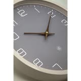 Horloge murale silencieuse papier et bioplastique, Ø 30 cm NXT Eco beige NEXTIME - Horloge murale silencieuse papier et bioplastique NeXtime NXT Eco beige, détail du cadran