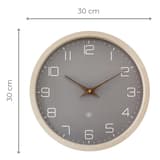 Horloge murale silencieuse papier et bioplastique, Ø 30 cm NXT Eco bleu NEXTIME - Horloge murale silencieuse papier et bioplastique NeXtime NXT Eco bleu, vue d'ensemble