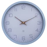Horloge murale silencieuse papier et bioplastique, Ø 30 cm NXT Eco bleu NEXTIME - Horloge murale silencieuse papier et bioplastique NeXtime NXT Eco bleu, vue de biais